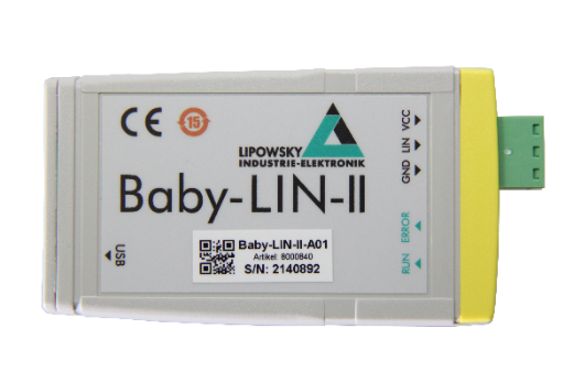 Baby-LIN-II: LIN-Bus Simulator mit USB-Schnittstelle